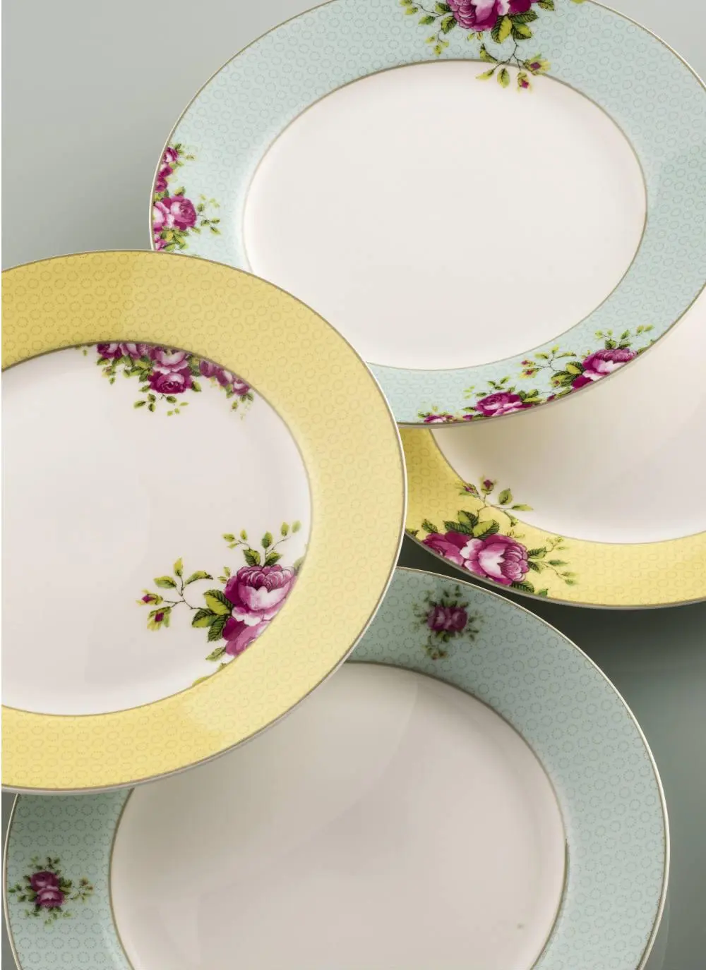 Archive Rose Plates Set Of 4